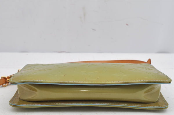 Authentic Louis Vuitton Vernis Lexington Hand Bag Pouch M91011 Light Green 9298J