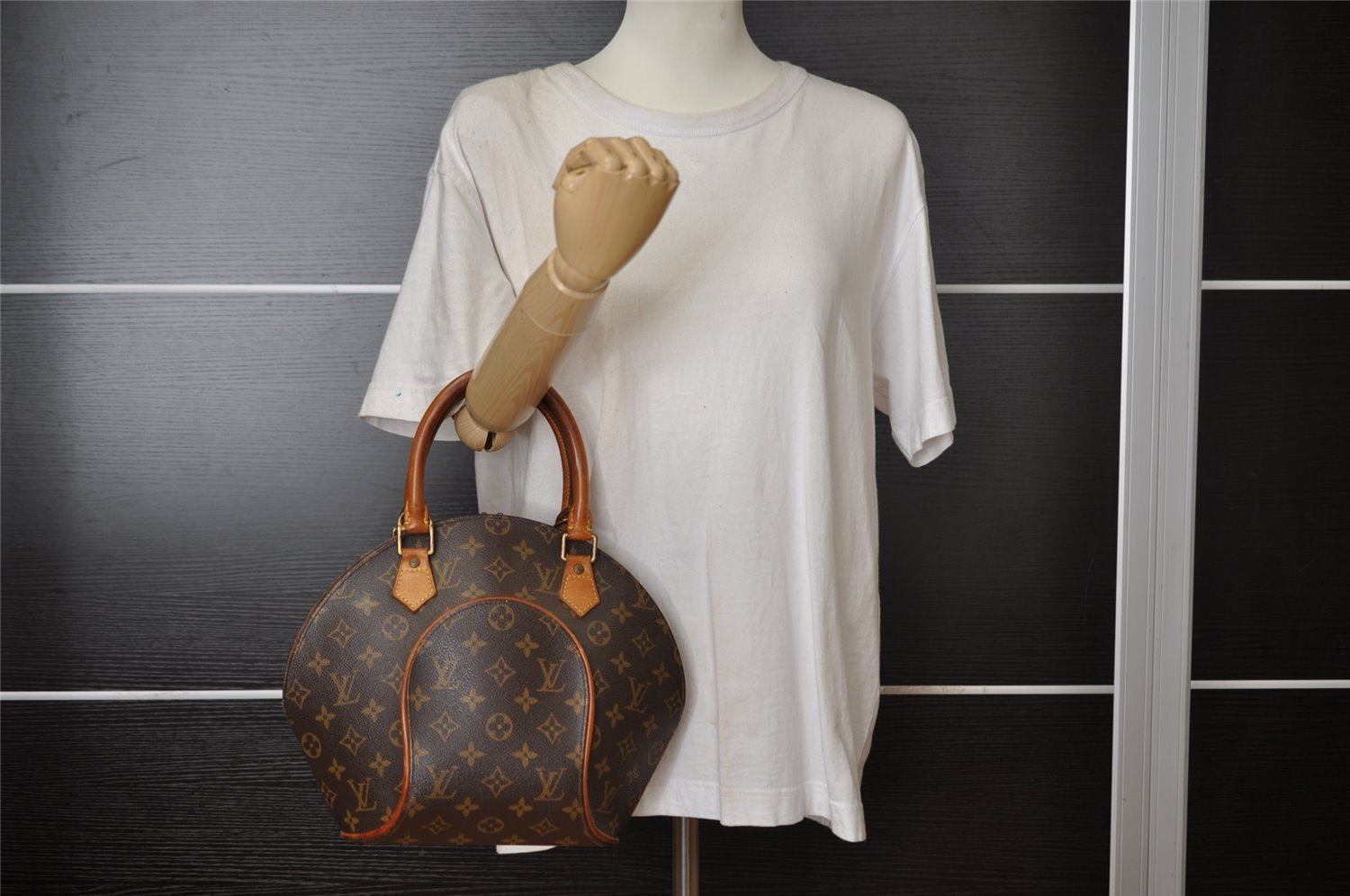 Authentic Louis Vuitton Monogram Ellipse PM Hand Bag M51127 LV 9299I