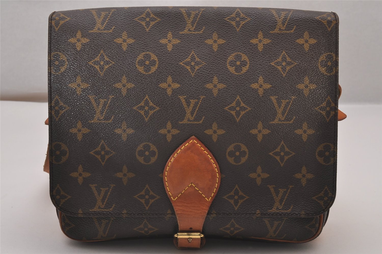 Authentic Louis Vuitton Monogram Cartouchiere GM M51252 Shoulder Cross Bag 9300I