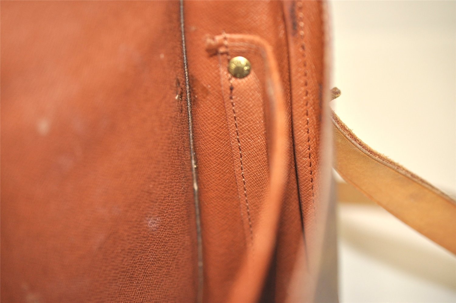 Authentic Louis Vuitton Monogram Cartouchiere GM M51252 Shoulder Cross Bag 9300I