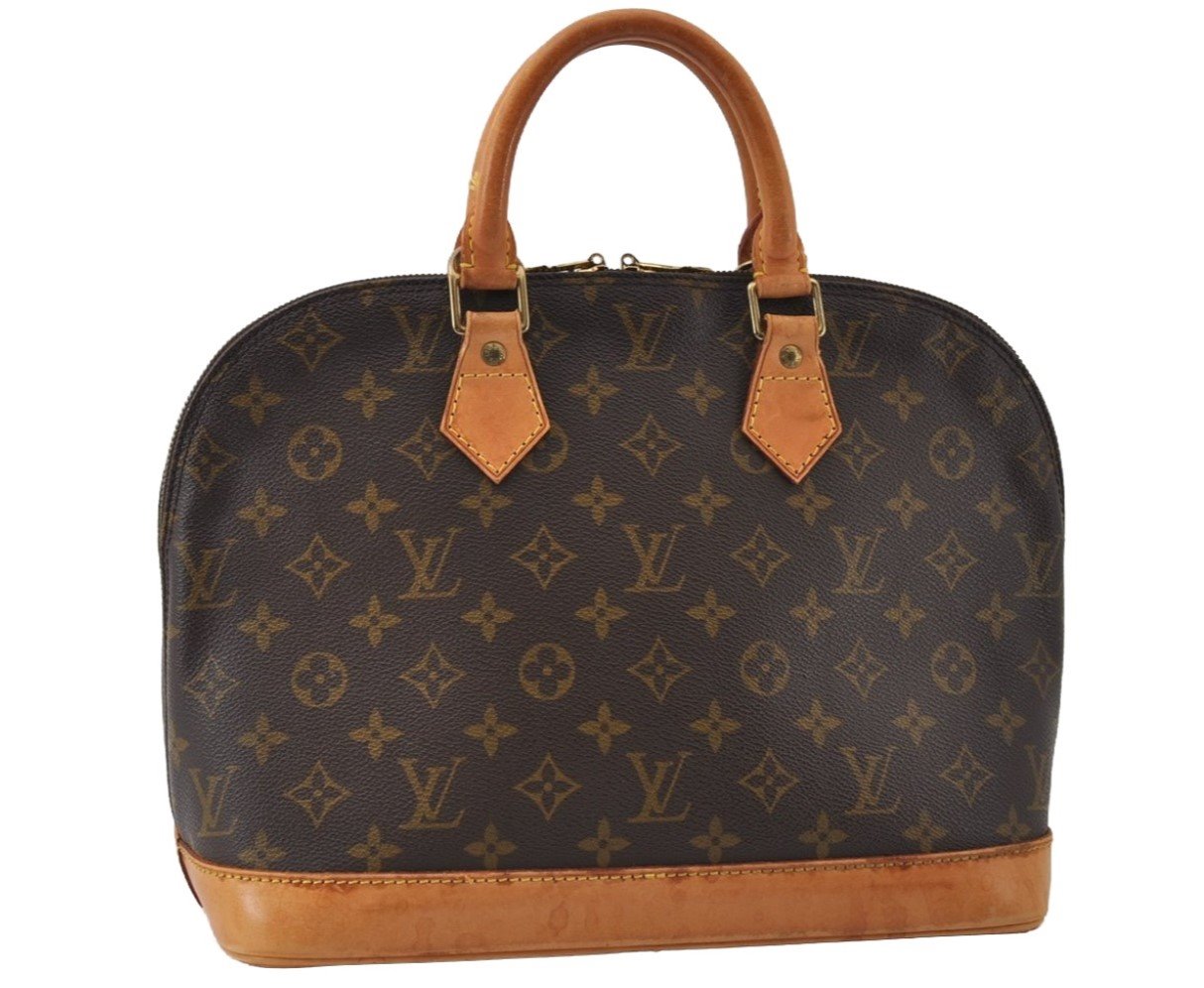 Authentic Louis Vuitton Monogram Alma Hand Bag Purse M51130 LV 9301I