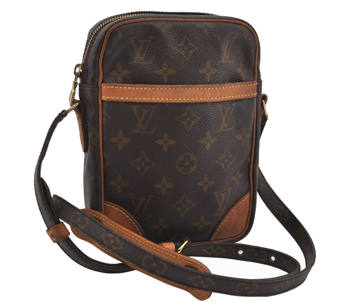 Authentic Louis Vuitton Monogram Danube Shoulder Cross Body Bag M45266 LV 9302I