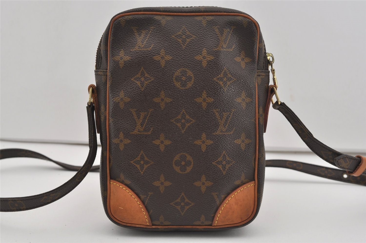 Authentic Louis Vuitton Monogram Danube Shoulder Cross Body Bag M45266 LV 9302I