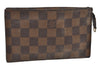 Authentic Louis Vuitton Damier Marais Bucket Pouch Purse Clutch LV Junk 9303I