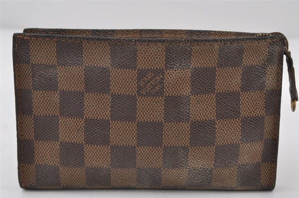 Authentic Louis Vuitton Damier Marais Bucket Pouch Purse Clutch LV Junk 9303I