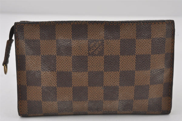 Authentic Louis Vuitton Damier Marais Bucket Pouch Purse Clutch LV Junk 9303I