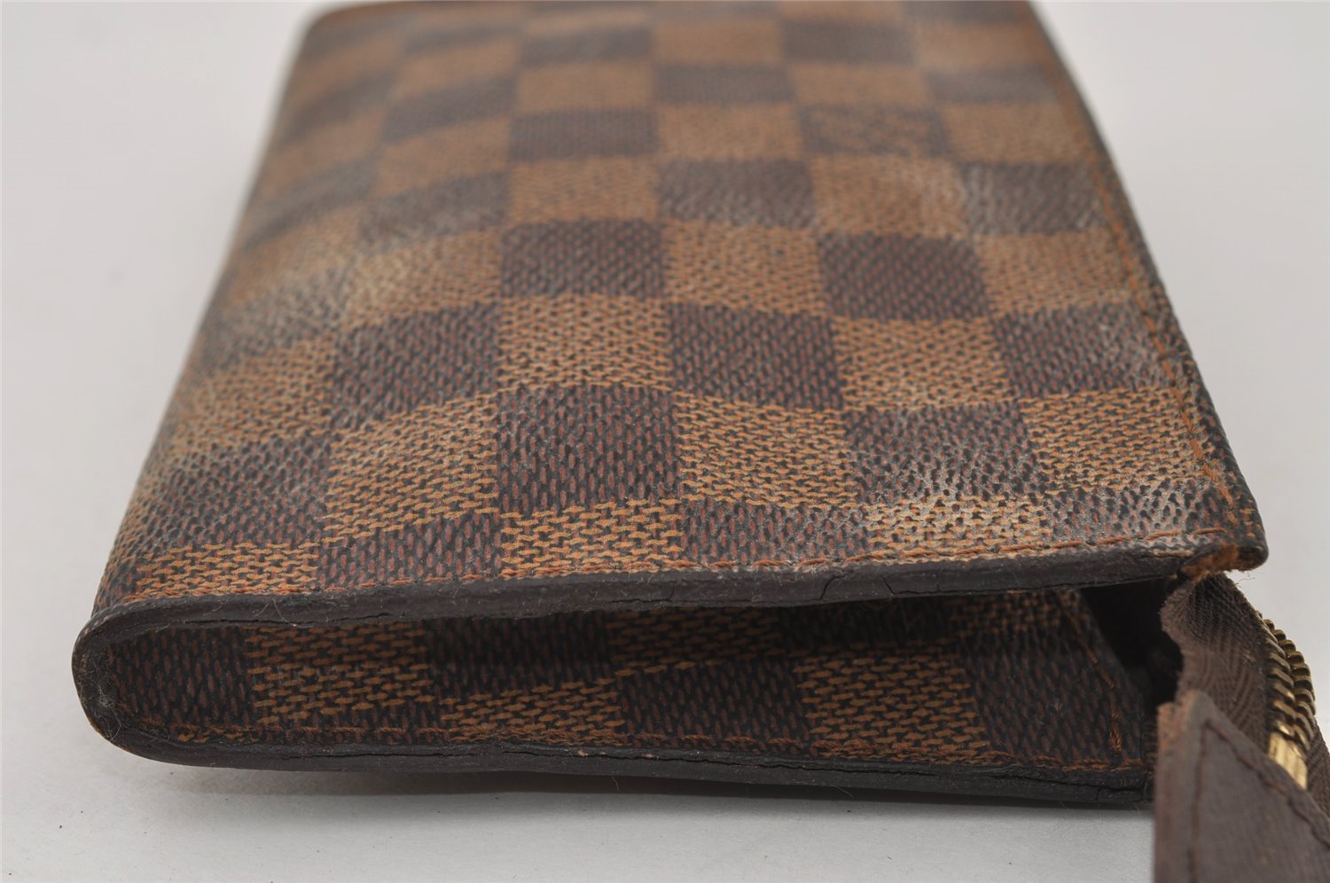 Authentic Louis Vuitton Damier Marais Bucket Pouch Purse Clutch LV Junk 9303I