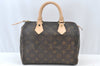 Authentic Louis Vuitton Monogram Speedy 25 Boston Hand Bag M41528 LV 9306H