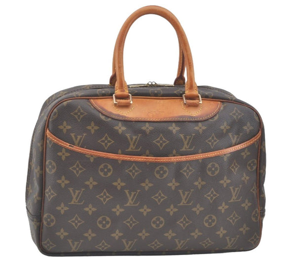 Authentic Louis Vuitton Monogram Deauville Hand Bag M47270 LV 9306I