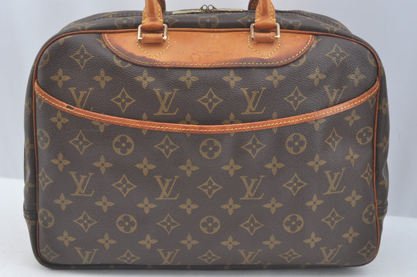 Authentic Louis Vuitton Monogram Deauville Hand Bag M47270 LV 9306I