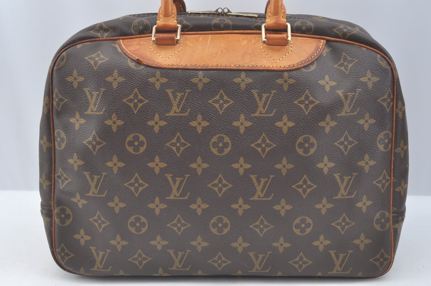 Authentic Louis Vuitton Monogram Deauville Hand Bag M47270 LV 9306I
