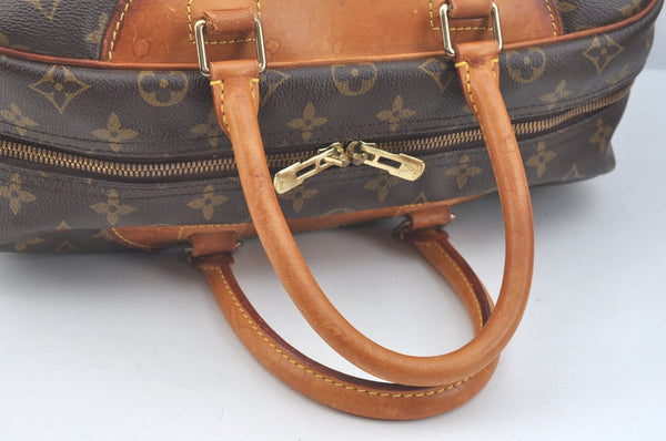 Authentic Louis Vuitton Monogram Deauville Hand Bag M47270 LV 9306I
