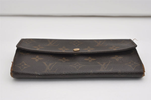 Authentic Louis Vuitton Monogram Portefeuille Sarah Purse Wallet M61734 LV 9308I