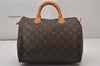 Authentic Louis Vuitton Monogram Speedy 30 Hand Boston Bag M41526 LV 9310I