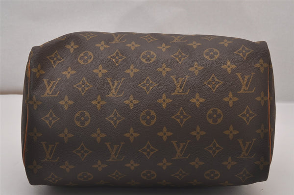 Authentic Louis Vuitton Monogram Speedy 30 Hand Boston Bag M41526 LV 9310I