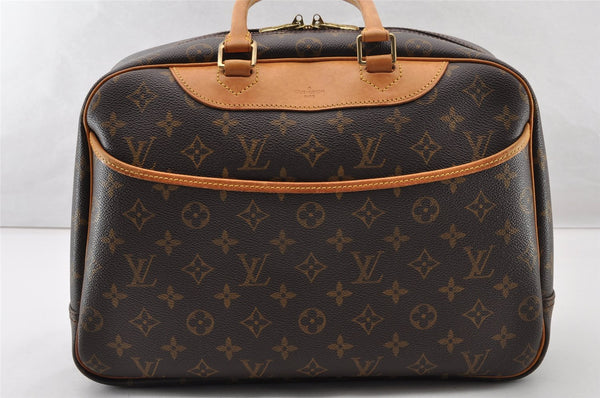 Authentic Louis Vuitton Monogram Deauville Hand Bag M47270 LV 9311I