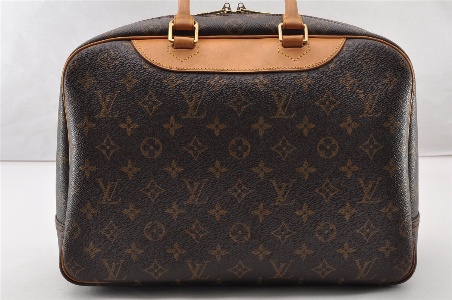 Authentic Louis Vuitton Monogram Deauville Hand Bag M47270 LV 9311I