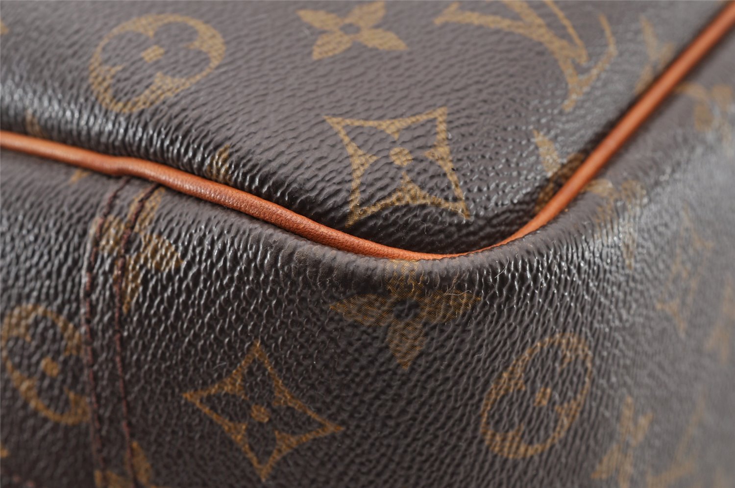 Authentic Louis Vuitton Monogram Deauville Hand Bag M47270 LV 9311I