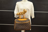 Authentic Louis Vuitton Monogram Deauville Hand Bag M47270 LV 9311I