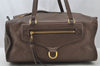 Auth Louis Vuitton Monogram Empreinte Anspire Shoulder Bag Brown M93414 LV 9312I