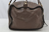 Auth Louis Vuitton Monogram Empreinte Anspire Shoulder Bag Brown M93414 LV 9312I