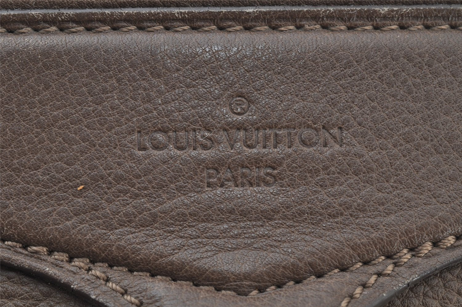 Auth Louis Vuitton Monogram Empreinte Anspire Shoulder Bag Brown M93414 LV 9312I