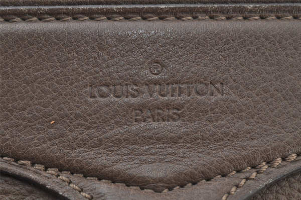 Auth Louis Vuitton Monogram Empreinte Anspire Shoulder Bag Brown M93414 LV 9312I