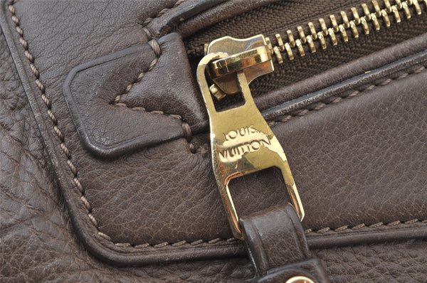 Auth Louis Vuitton Monogram Empreinte Anspire Shoulder Bag Brown M93414 LV 9312I