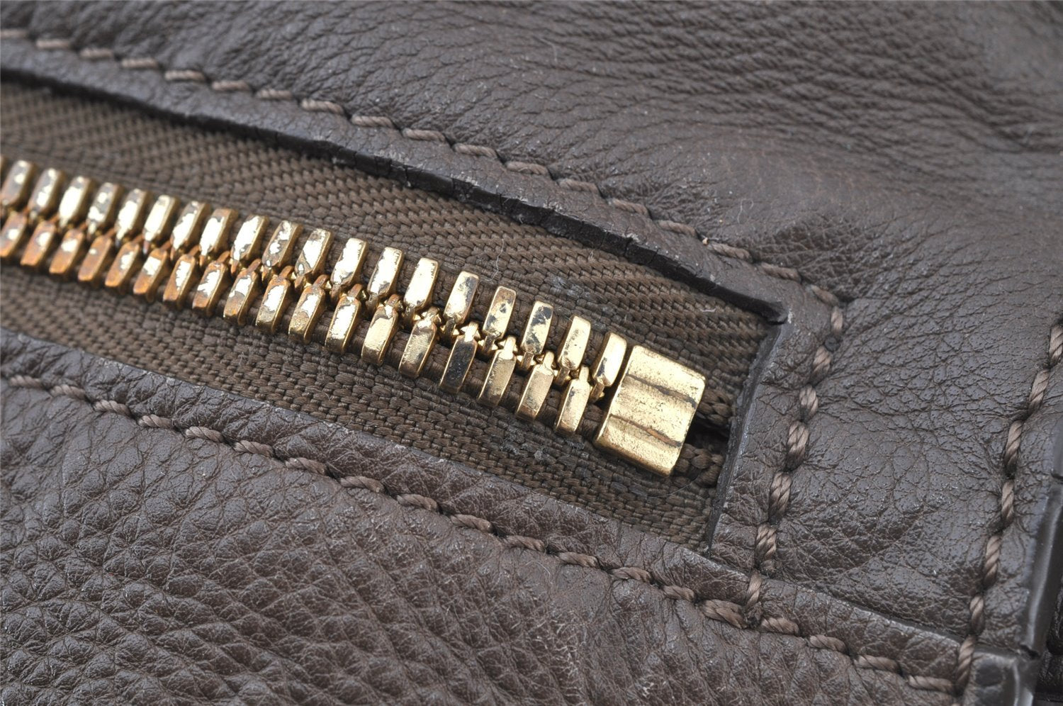 Auth Louis Vuitton Monogram Empreinte Anspire Shoulder Bag Brown M93414 LV 9312I