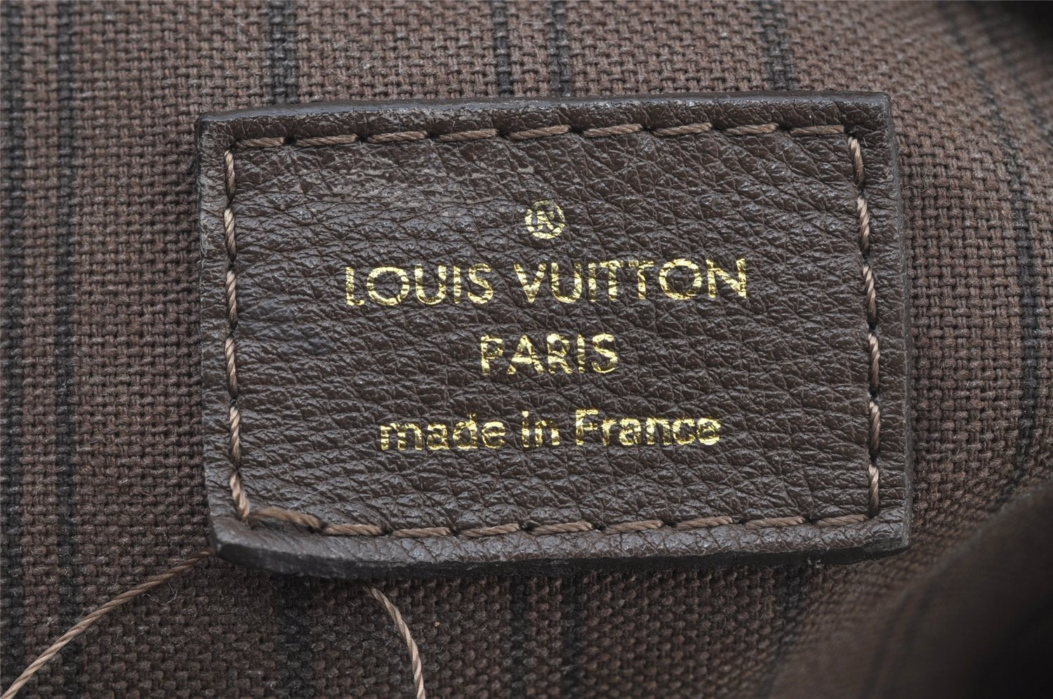 Auth Louis Vuitton Monogram Empreinte Anspire Shoulder Bag Brown M93414 LV 9312I