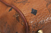 Authentic MCM Vintage Visetos Leather 2Way Hand Boston Bag Purse Brown 9313J