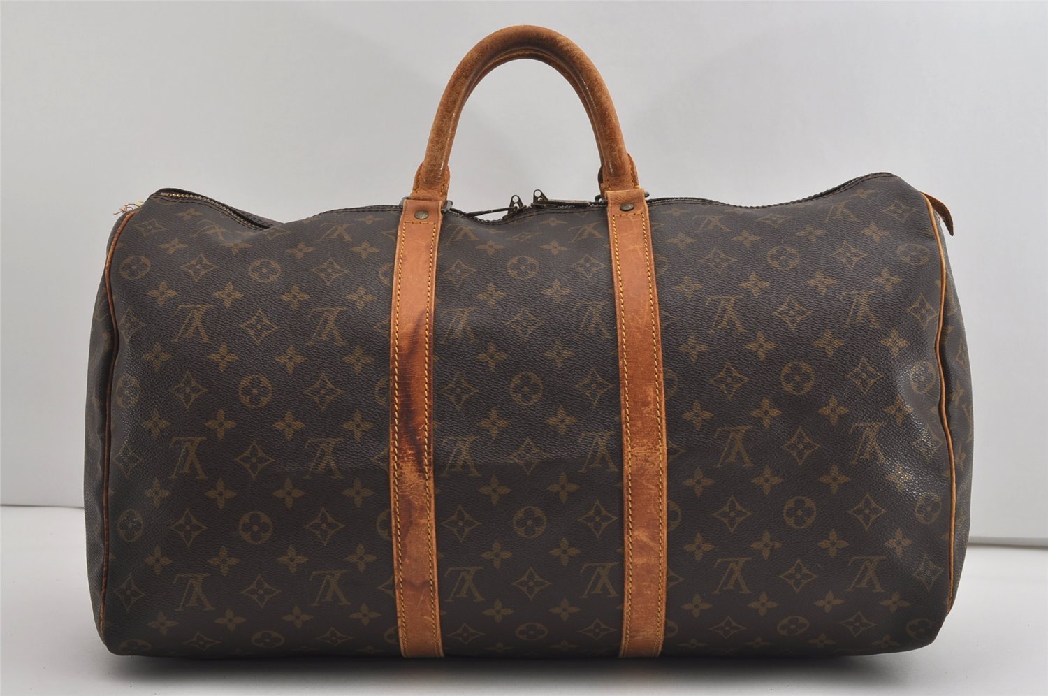 Authentic Louis Vuitton Monogram Keepall 50 Travel Boston Bag M41426 LV 9314I