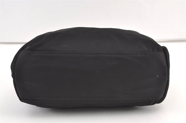 Authentic PRADA Vintage Nylon Tessuto Shoulder Tote Bag Purse Black 9314J