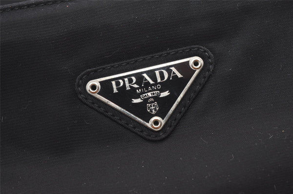 Authentic PRADA Vintage Nylon Tessuto Shoulder Tote Bag Purse Black 9314J