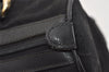 Authentic GUCCI Web Sherry Line Hand Boston Bag GG Canvas Leather Black 9315I