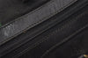 Authentic GUCCI Web Sherry Line Hand Boston Bag GG Canvas Leather Black 9315I