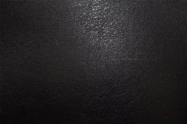 Authentic GUCCI Vintage Bamboo Shoulder Bag Purse Leather Black 9316I