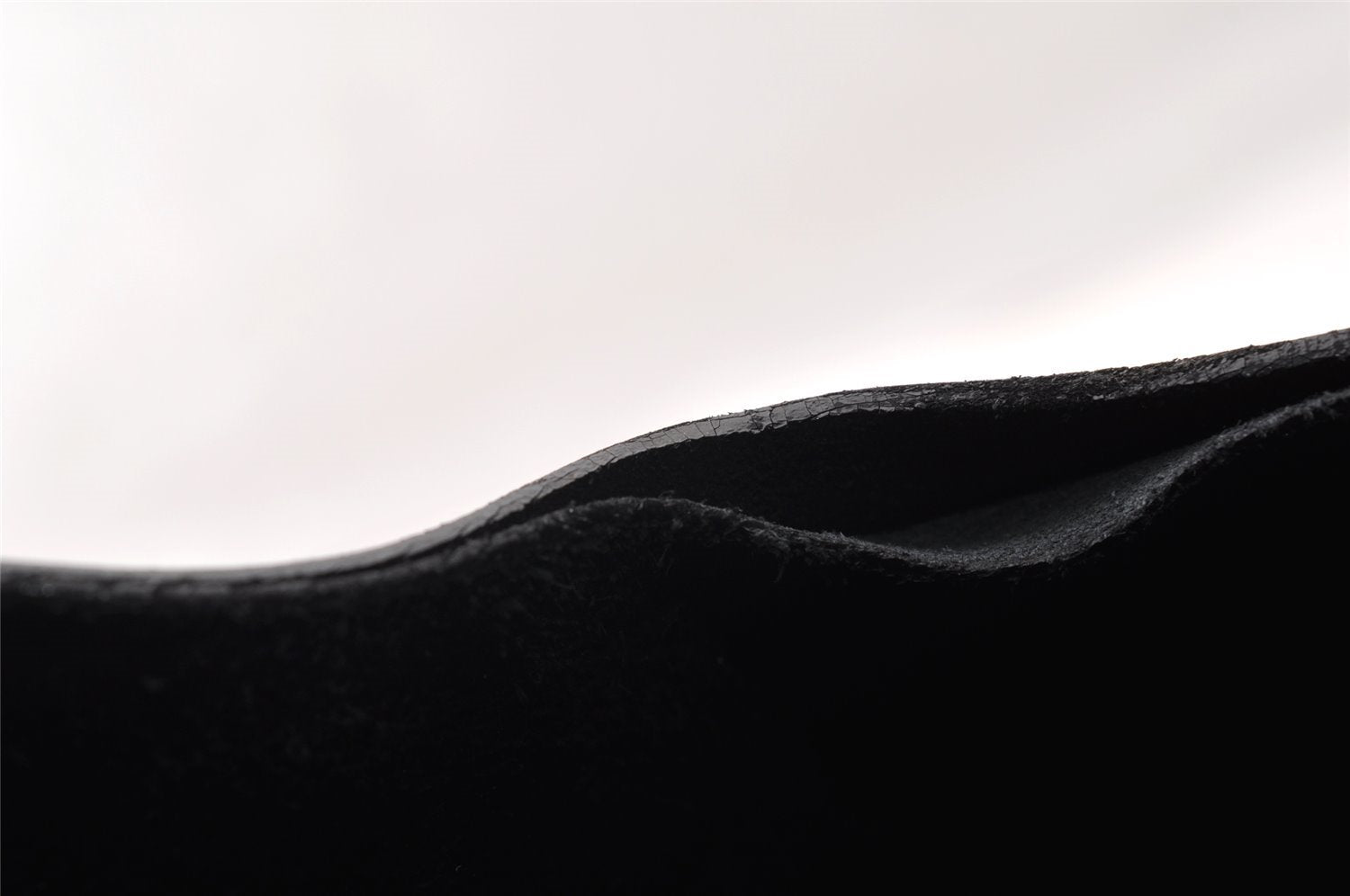 Authentic GUCCI Vintage Bamboo Shoulder Bag Purse Leather Black 9316I