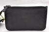 Authentic GUCCI Vintage Bamboo Shoulder Bag Purse Leather Black 9316I