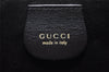 Authentic GUCCI Vintage Bamboo Shoulder Bag Purse Leather Black 9316I