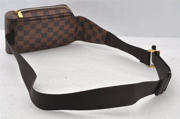 Authentic Louis Vuitton Damier Geronimos Waist Body Bag N51994 LV 9317I