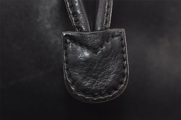 Authentic GUCCI Bamboo 2Way Shoulder Drawstring Bag Leather Black Junk 9319I