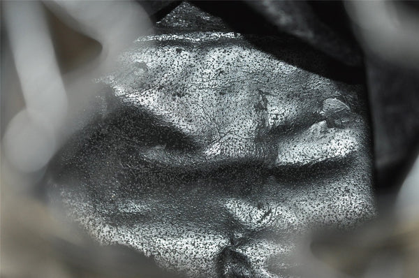 Authentic GUCCI Bamboo 2Way Shoulder Drawstring Bag Leather Black Junk 9319I