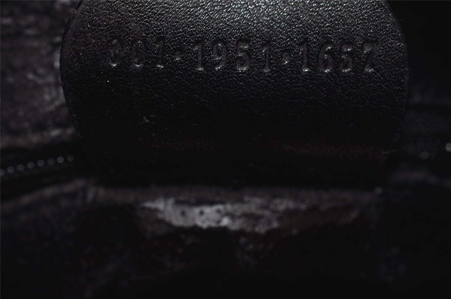 Authentic GUCCI Bamboo 2Way Shoulder Drawstring Bag Leather Black Junk 9319I