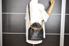Authentic GUCCI Bamboo 2Way Shoulder Drawstring Bag Leather Black Junk 9319I