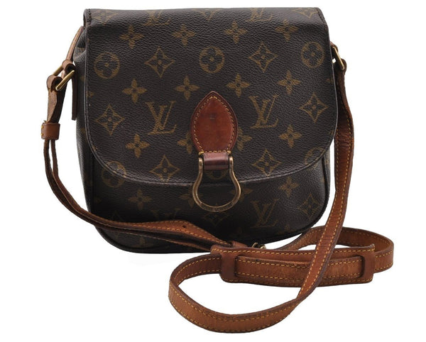 Authentic Louis Vuitton Monogram Saint Cloud MM M51243 Shoulder Cross Bag 9320I