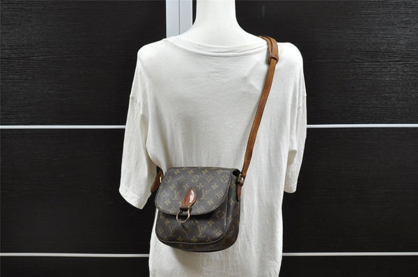 Authentic Louis Vuitton Monogram Saint Cloud MM M51243 Shoulder Cross Bag 9320I