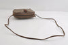 Authentic GUCCI Web Sherry Line Shoulder Bag GG PVC Leather Brown Junk 9322I