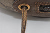 Authentic GUCCI Web Sherry Line Shoulder Bag GG PVC Leather Brown Junk 9322I