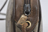 Authentic GUCCI Web Sherry Line Shoulder Bag GG PVC Leather Brown Junk 9322I